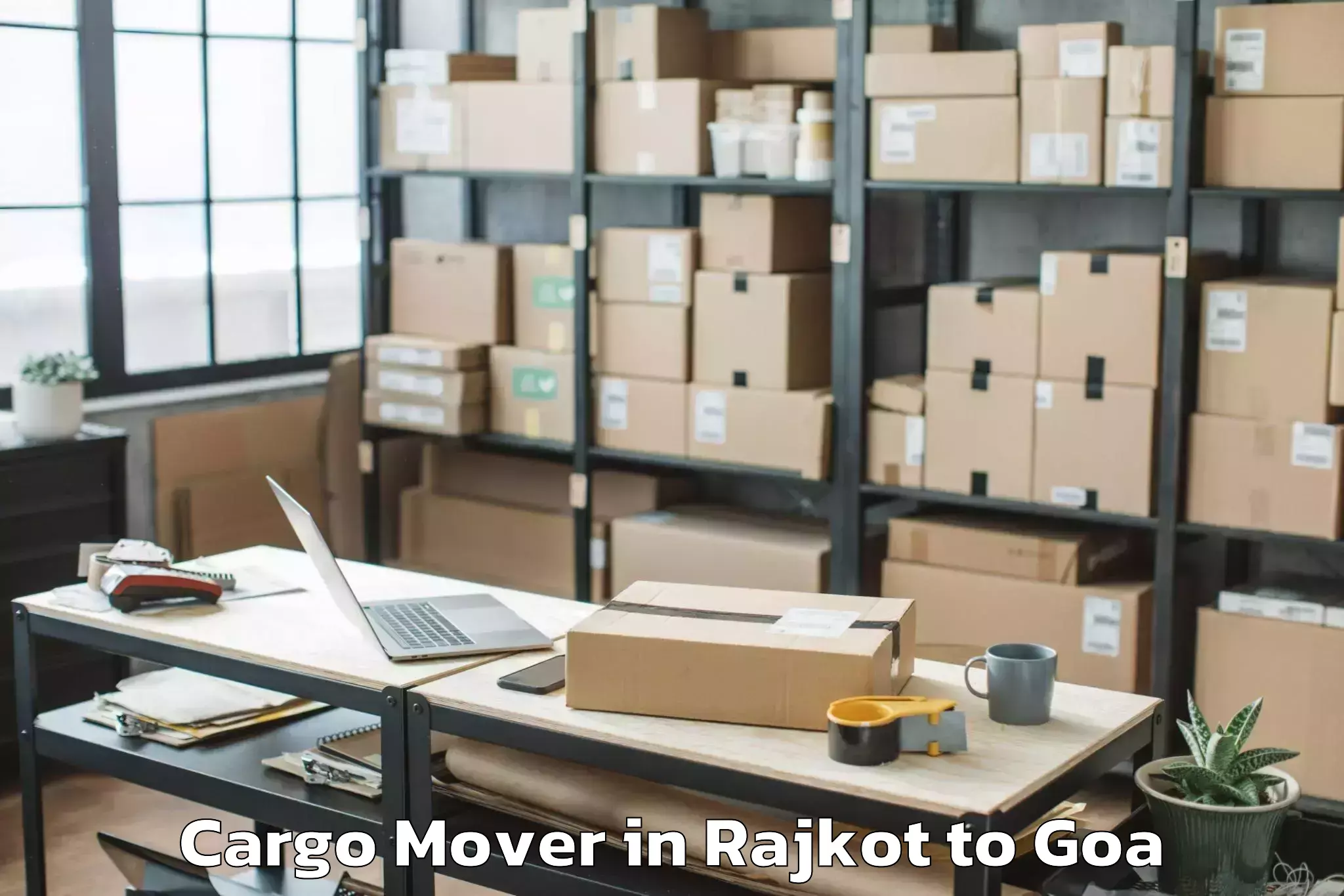 Leading Rajkot to Sancoale Cargo Mover Provider